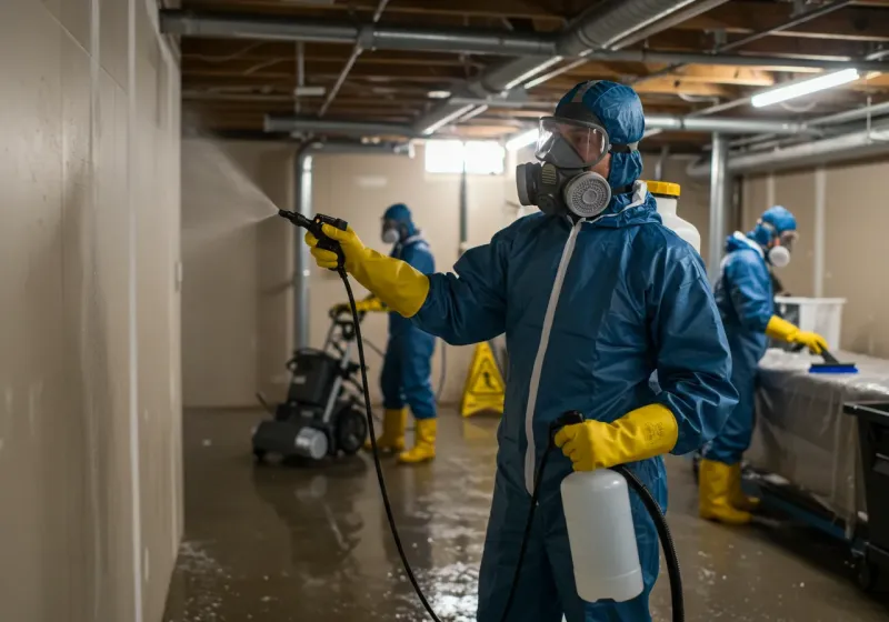 Basement Sanitization and Antimicrobial Treatment process in Boles Acres, NM