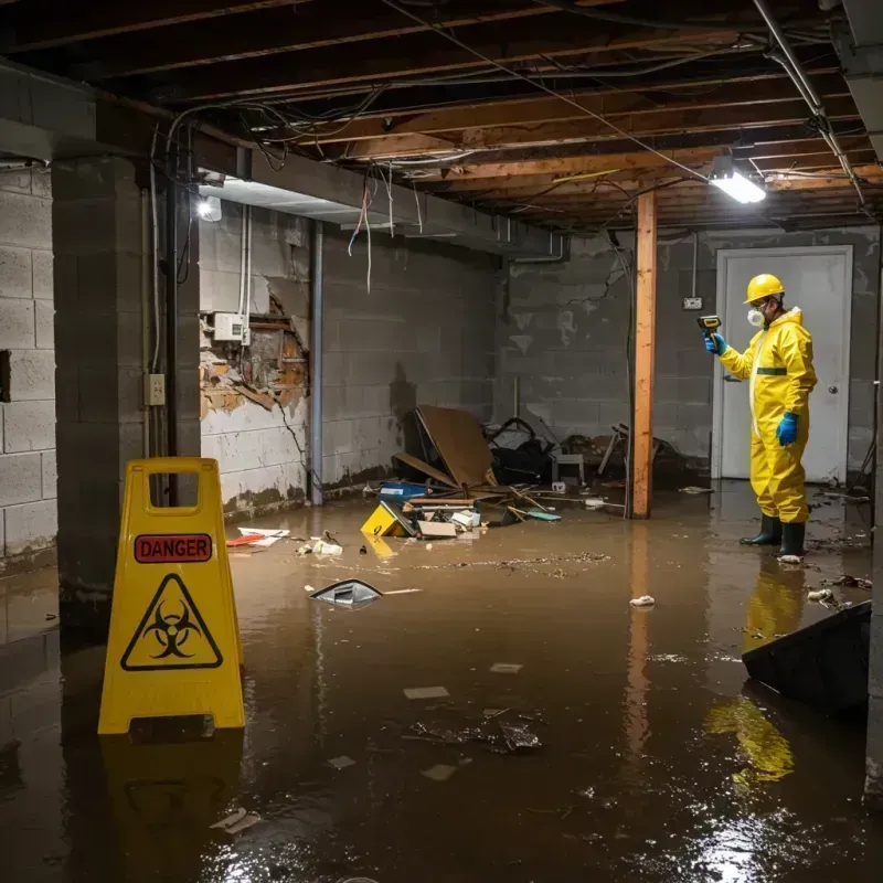 Flooded Basement Electrical Hazard in Boles Acres, NM Property